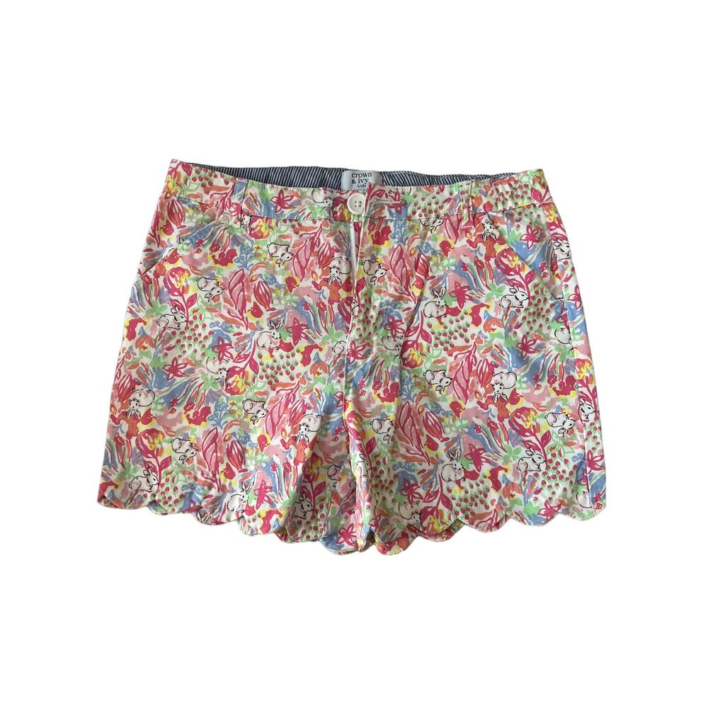 Crown & Ivy Floral Bunny Shorts size 16